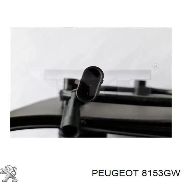 8153GW Peugeot/Citroen дзеркало заднього виду, ліве