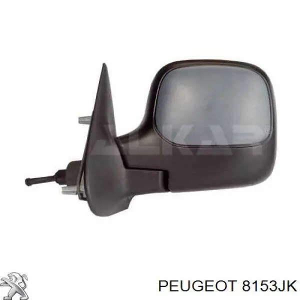 8153JK Peugeot/Citroen дзеркало заднього виду, ліве