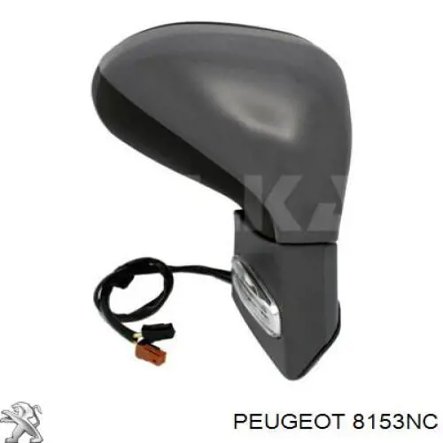 Праве бічне дзеркало Peugeot/Citroen 8153NC ціна, від 60.53 USD