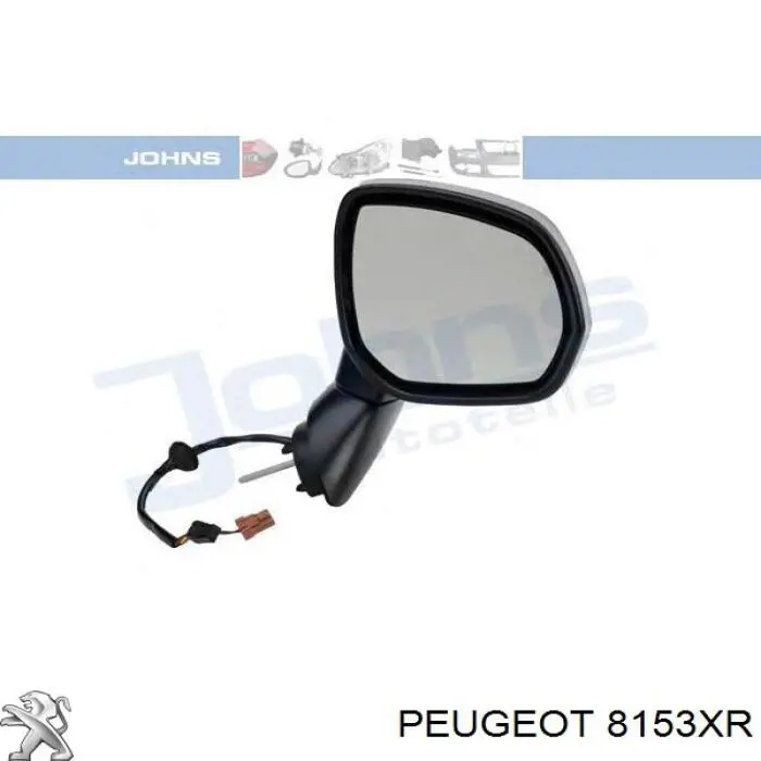 Праве бічне дзеркало Peugeot/Citroen 8153XR ціна, від 112.52 USD
