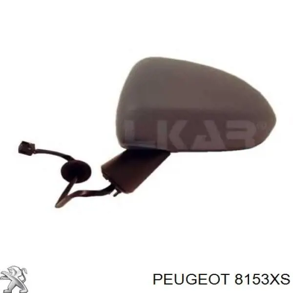8153XS Peugeot/Citroen Дзеркало заднього виду, ліве