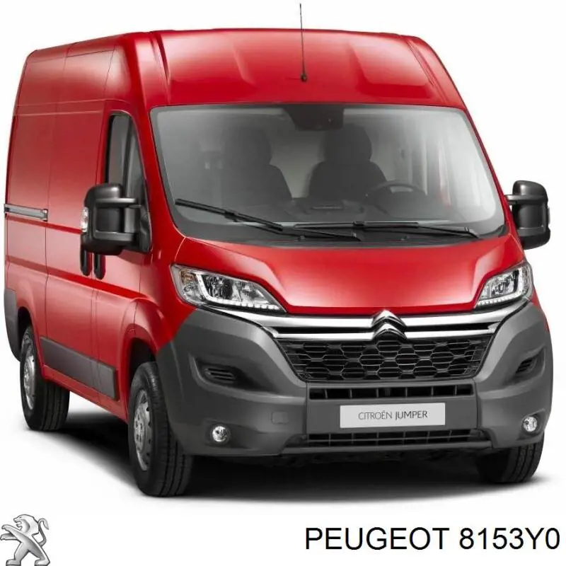 8153Y0 Peugeot/Citroen Дзеркало заднього виду, ліве