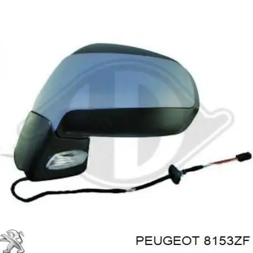 Купити 8153ZF Peugeot/Citroen Дзеркало праве
