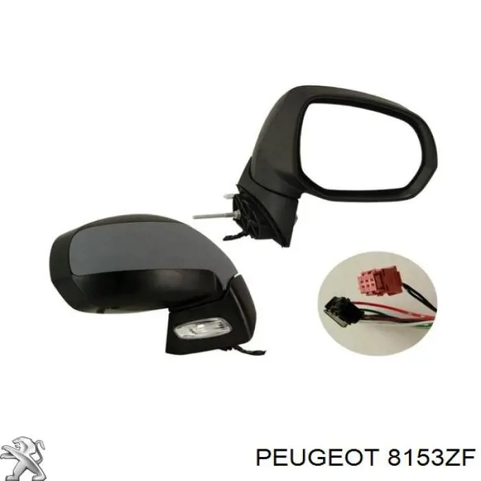 Дзеркало праве 8153ZF Peugeot/Citroen