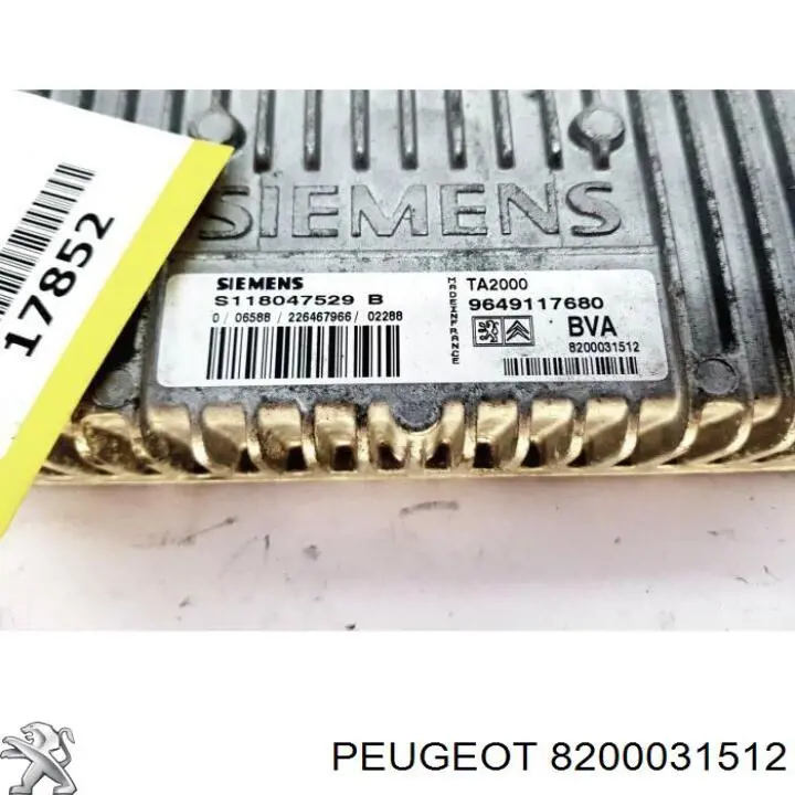  Peugeot/Citroen 8200031512 ціна, від 50.66 USD