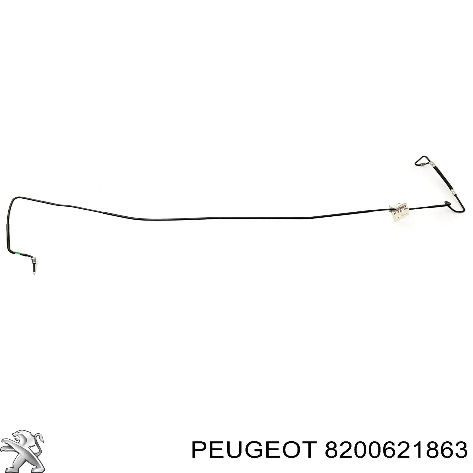 8200001260 Renault (RVI) Трубка гальмівна, задня, права