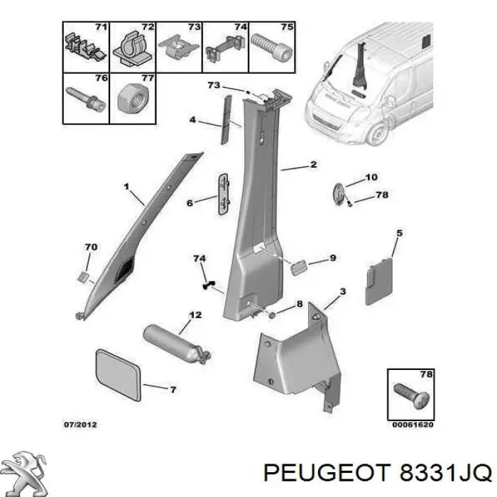  8331JQ Peugeot/Citroen
