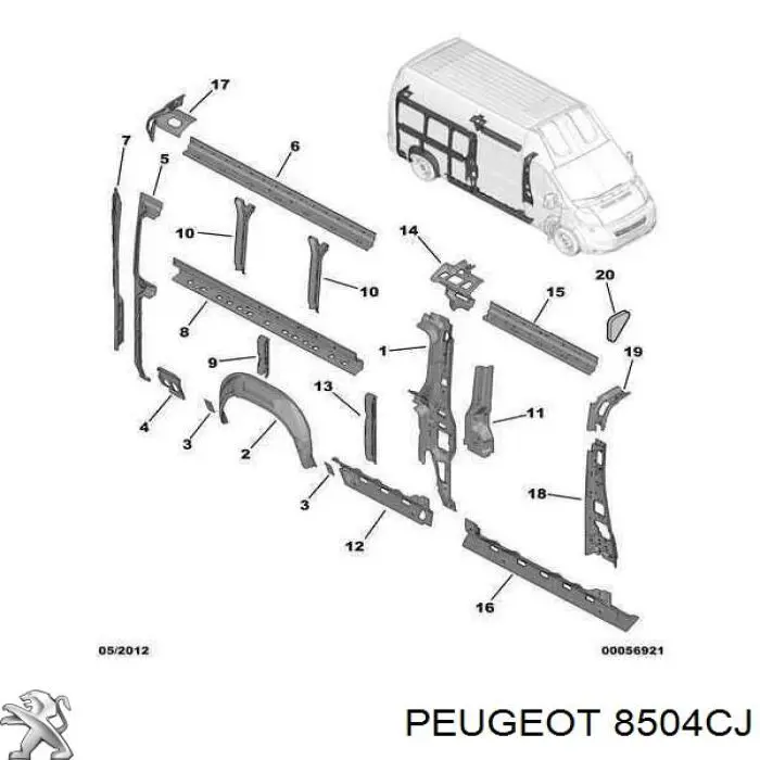  Peugeot/Citroen 8504CJ ціна, від 390.78 USD