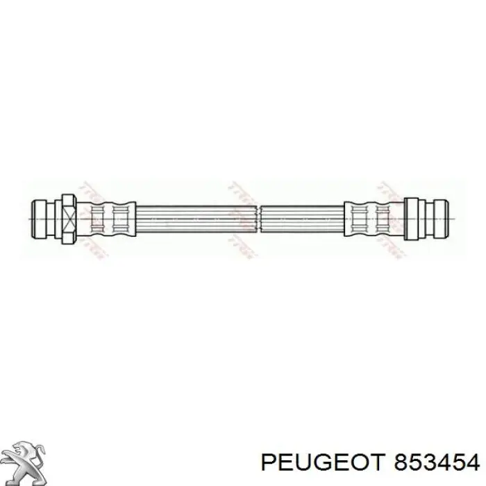 853454 Peugeot/Citroen Бризковики задній, правий