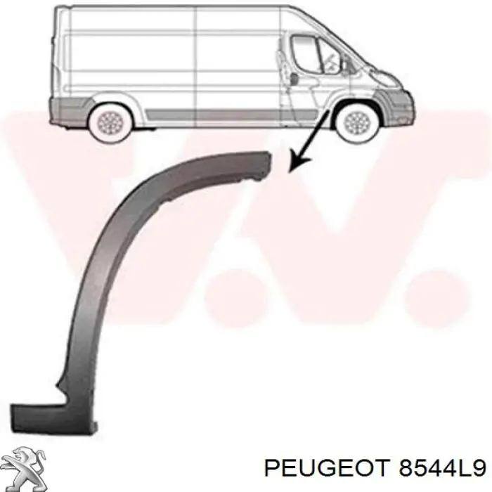 1610461680 Peugeot/Citroen розширювач переднього крила, правий