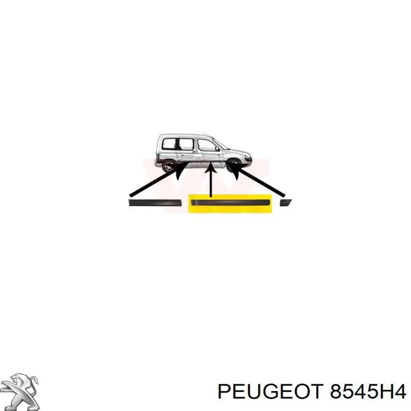 5703040550572P 4max Молдинг передніх правих дверей