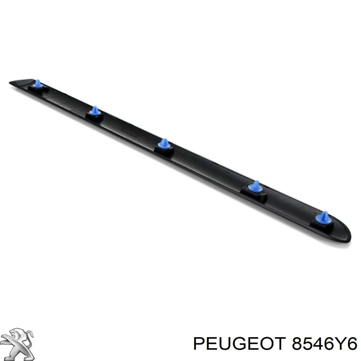 Купити 8546Y6 Peugeot/Citroen Молдинг задніх лівих дверей, нижній