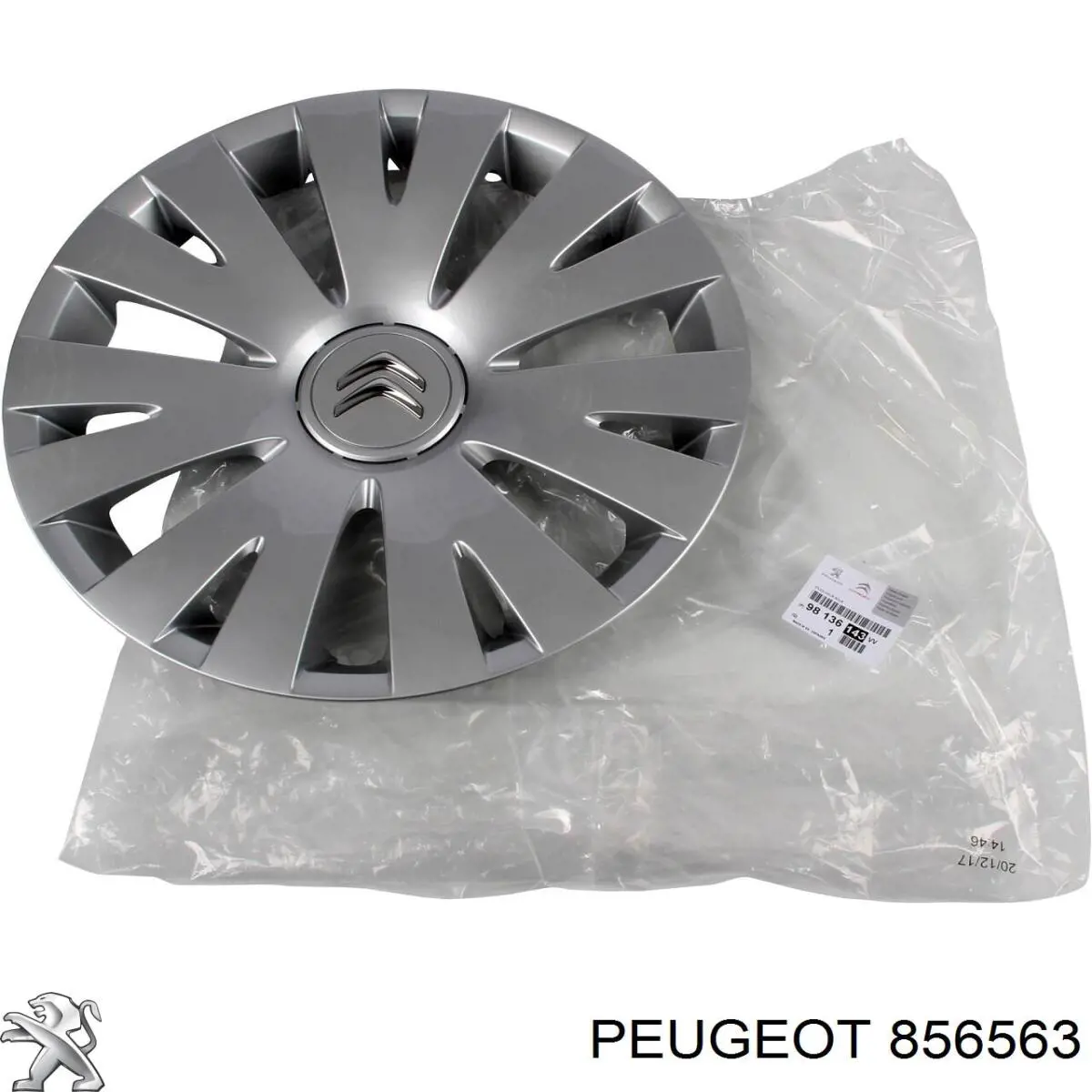 Кліпса (пістон) кріплення молдинга двері 856563 Peugeot/Citroen