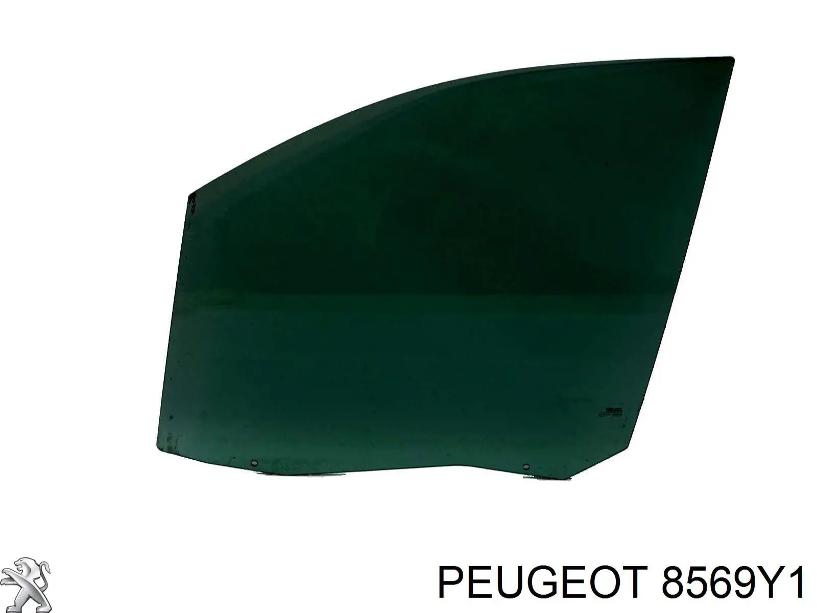 Скло бічної зсувної двері, лівої 8569Y1 Peugeot/Citroen