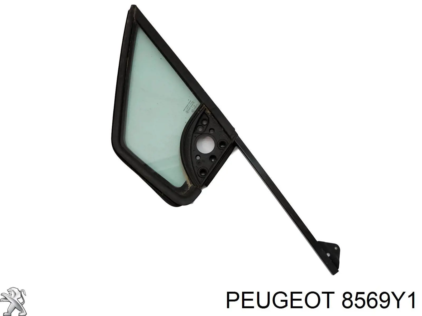 Скло бічної зсувної двері, лівої Peugeot/Citroen 8569Y1