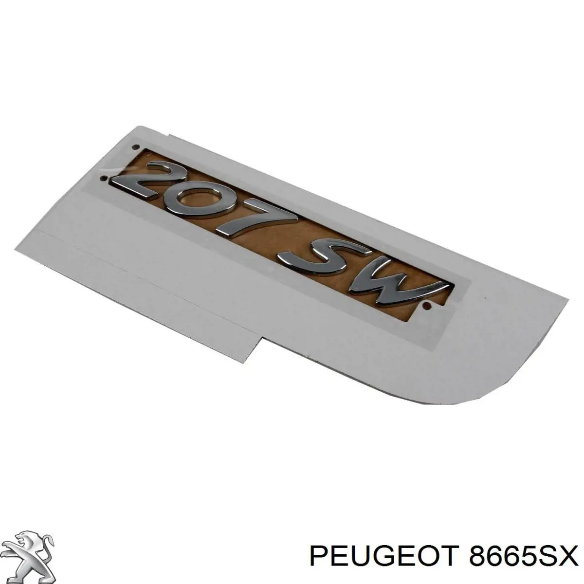  Емблема кришки багажника Peugeot 207 