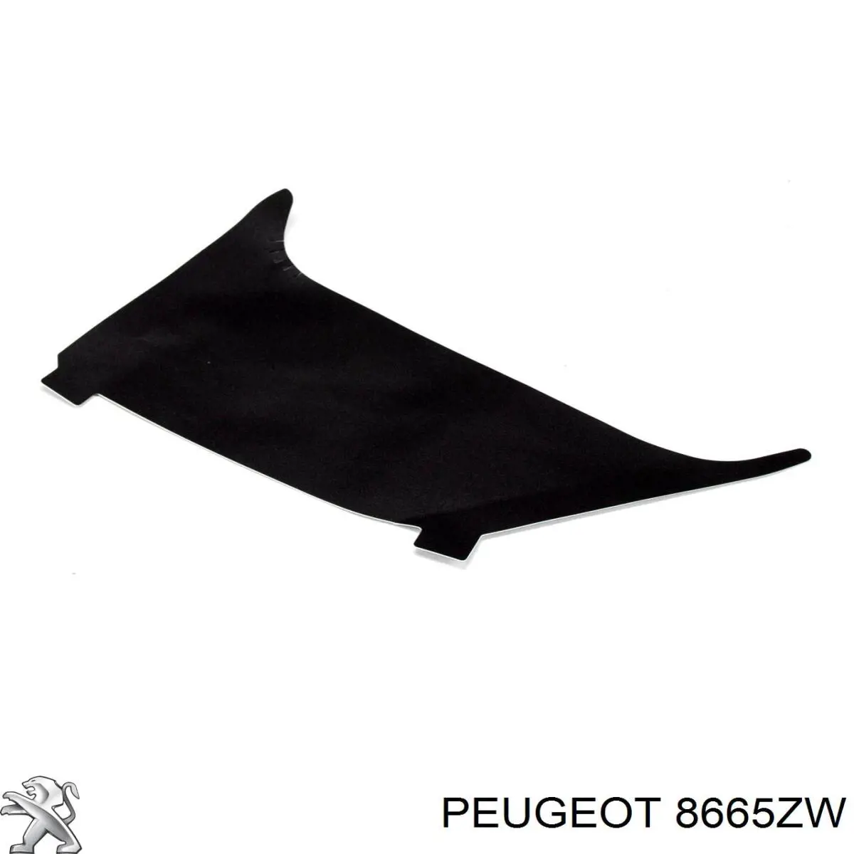 8665ZW Peugeot/Citroen накладка передньої правої двері