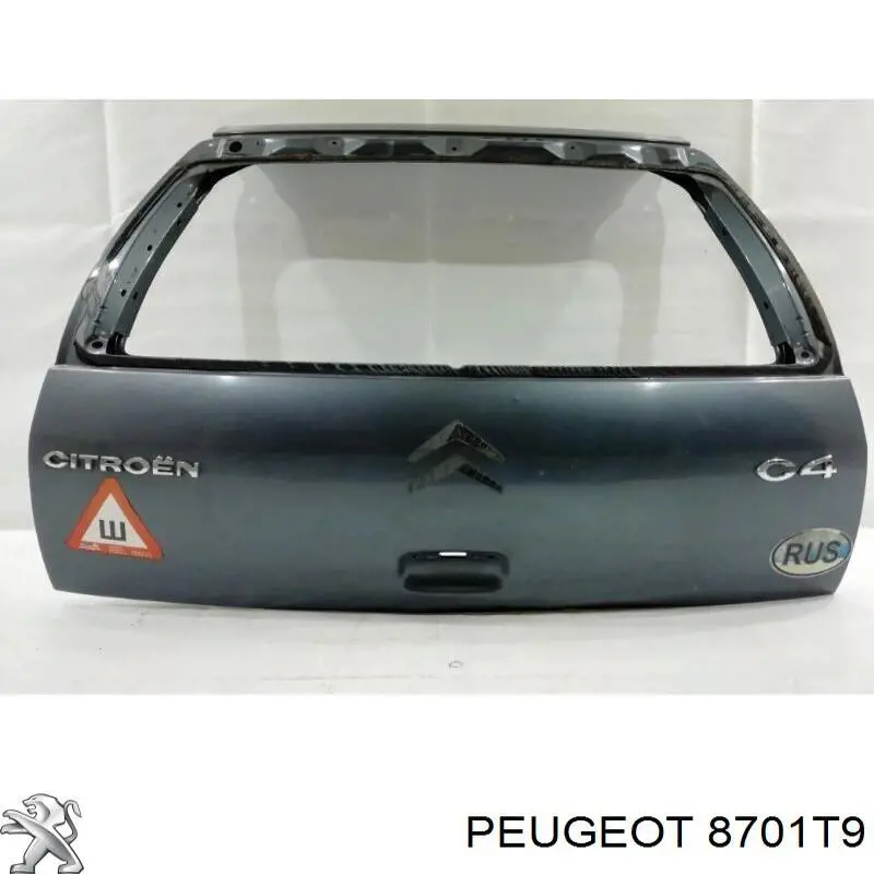 8701T9 Peugeot/Citroen двері задні, багажні (3-і/(5-і) (ляда))
