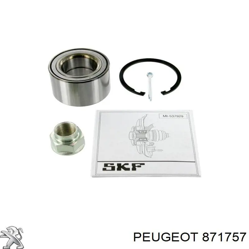 Петля задніх (навстіж) дверей, ліва верхня Peugeot/Citroen 871757 ціна, від 25.34 USD