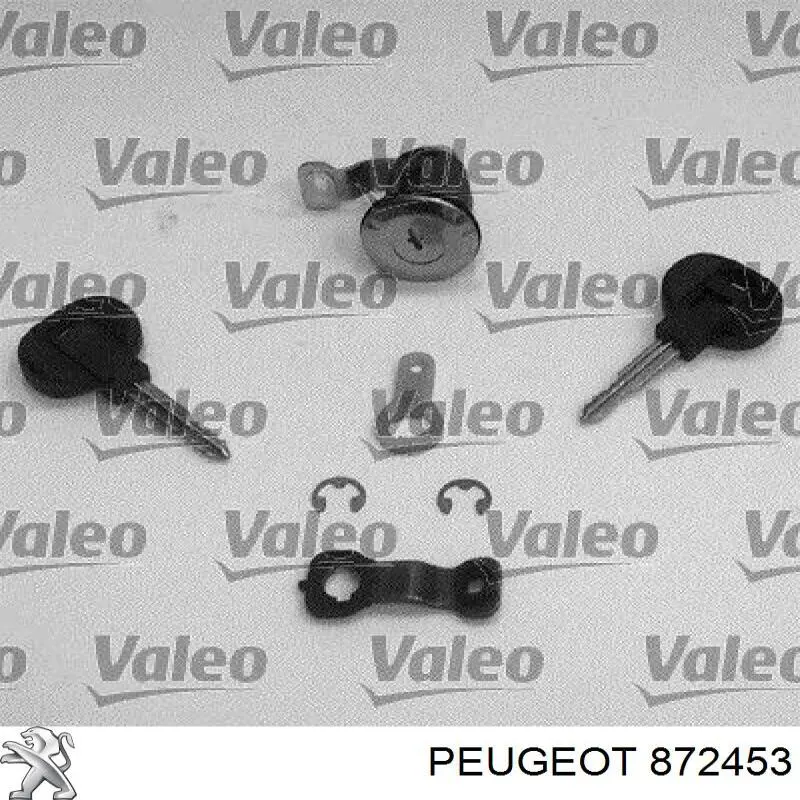 Купити 872453 Peugeot/Citroen Петля-зачіп (відповідна частина) замка задніх двостулкових дверей, лівий нижний