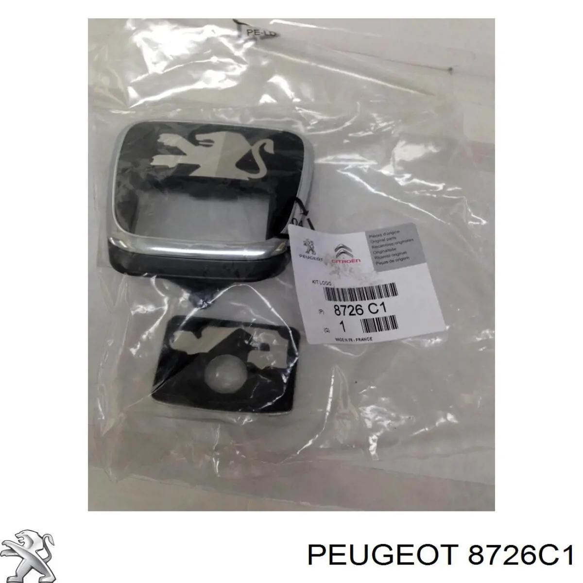 8726C1 Peugeot/Citroen Емблема кришки багажника, фірмовий значок