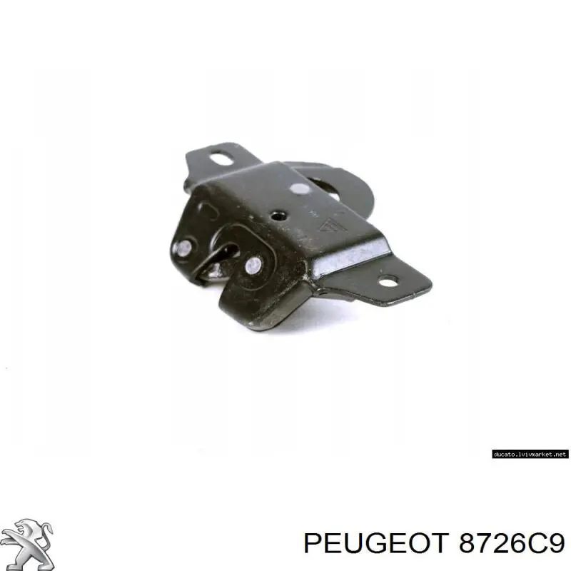 Замок задньої правої двостулкової двері, верхній Peugeot/Citroen 8726C9 ціна, від 31.39 USD