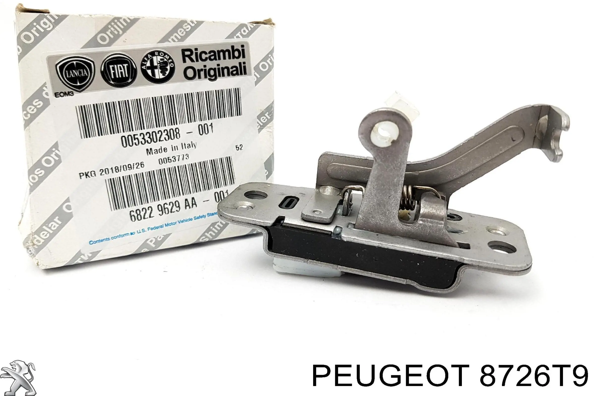 Замок і ручки (передніх) дверей Peugeot/Citroen 8726T9 ціна, від 6.22 USD