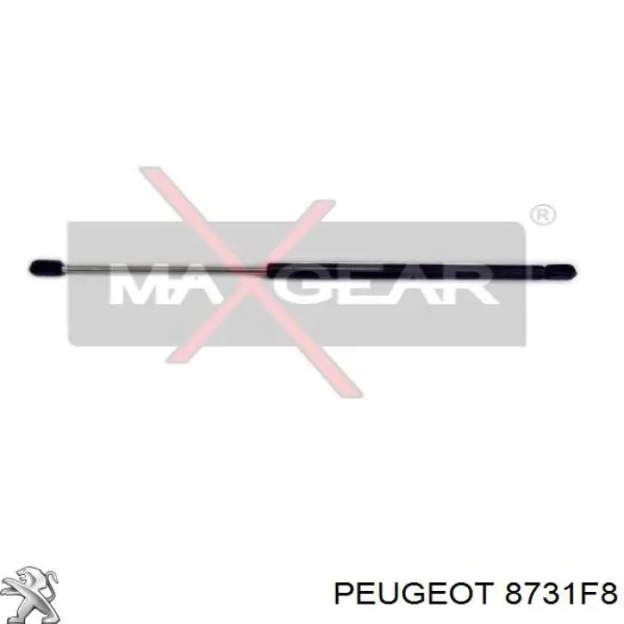 8731F8 Peugeot/Citroen амортизатор кришки багажника/ двері 3/5-ї задньої
