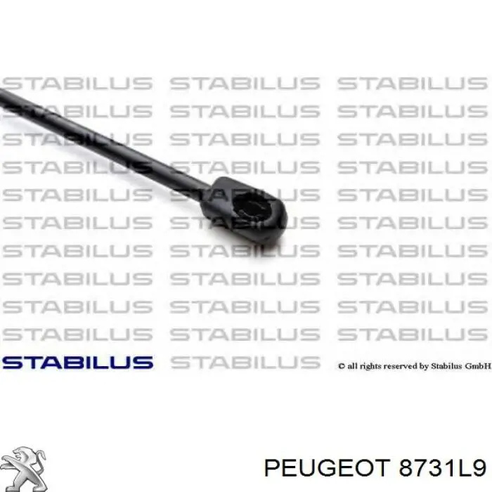 Купити 8731L9 Peugeot/Citroen Амортизатор двері багажника