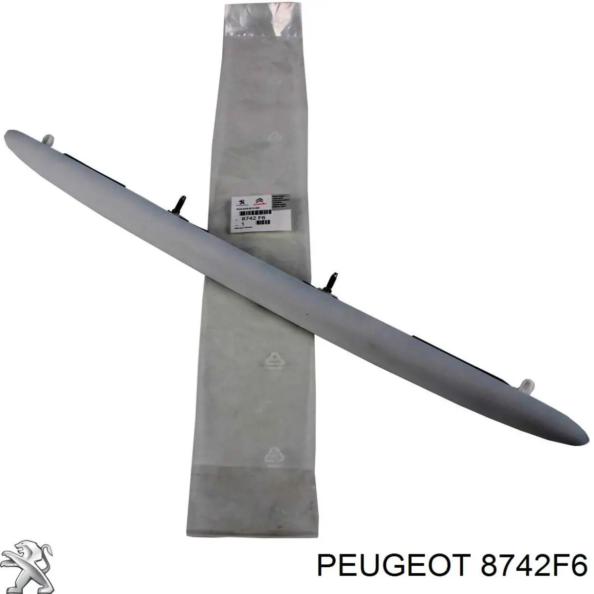 8742F6 Peugeot/Citroen Накладка задніх 3-х/5-х дверей