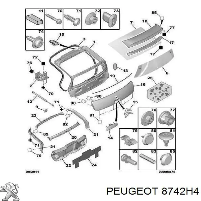  8742H4 Peugeot/Citroen