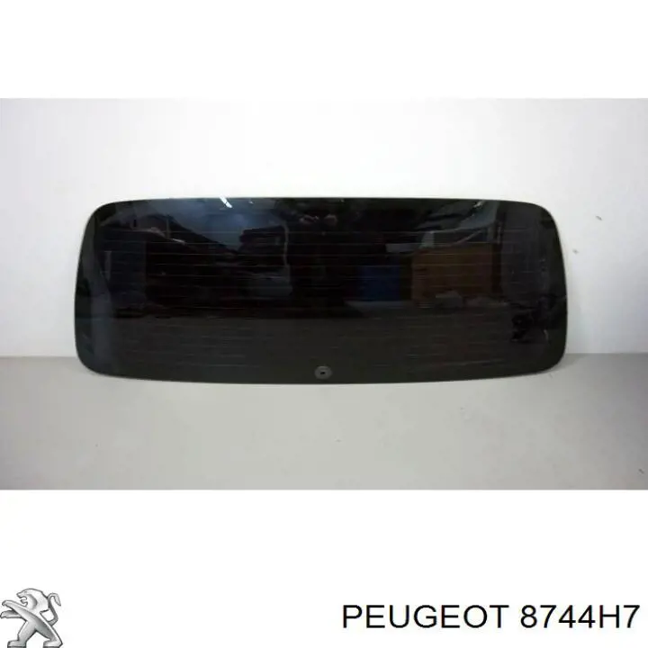 8744H7 Peugeot/Citroen скло заднє, 3/5-й двері (ляди)
