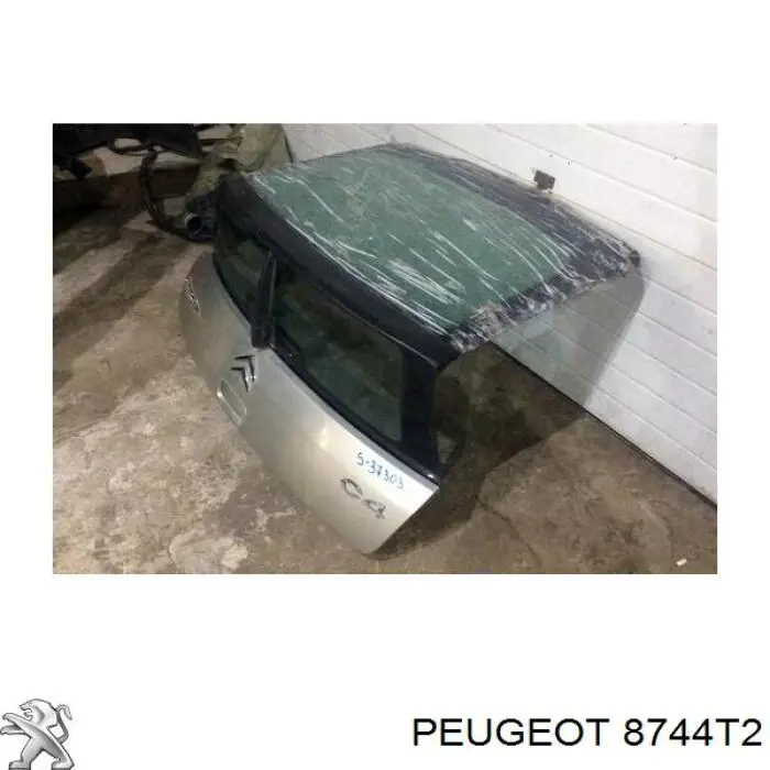 8744T2 Peugeot/Citroen Скло задніх дверей, лівих
