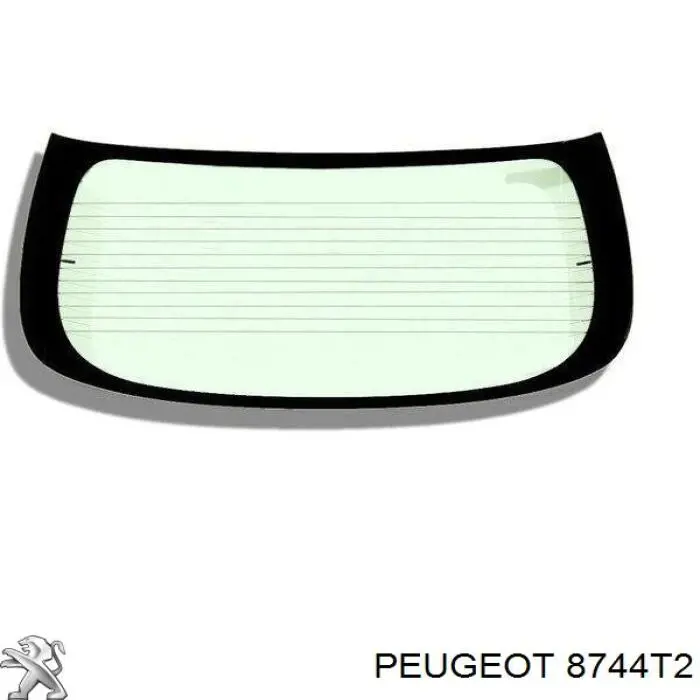 Купити 8744T2 Peugeot/Citroen Скло задньої двері лівої