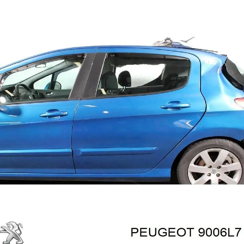 9006L7 Peugeot/Citroen двері задні, ліві