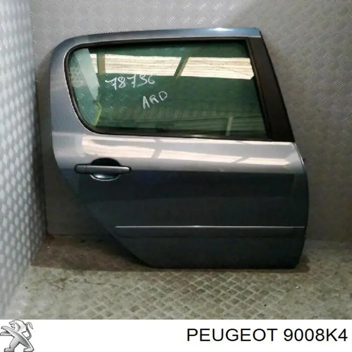 Двері задні, праві Peugeot 307 (3A, 3C) (Пежо 307)