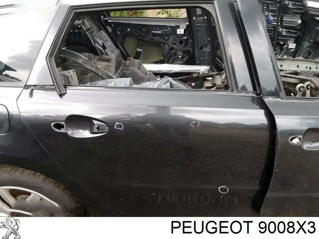  Двері задні, праві Peugeot 508 