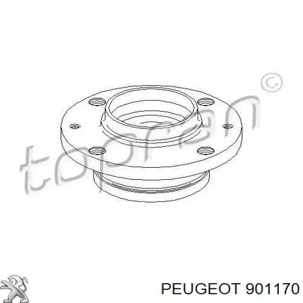901170 Peugeot/Citroen Двері зсувні в зборі