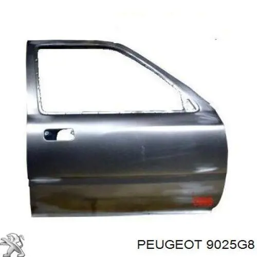 9025G8 Peugeot/Citroen ущільнювач двері задньої (на кузові)