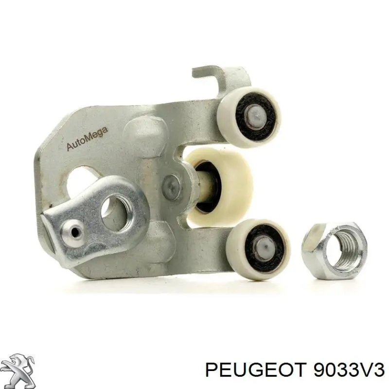 Купити 9033V3 Peugeot/Citroen Ролик двері бічної/зсувної, правий верхній
