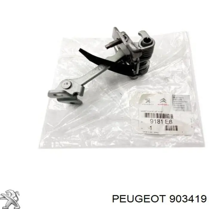 Ролик дверей бічних/зсувних, правий верхній Peugeot/Citroen 903419