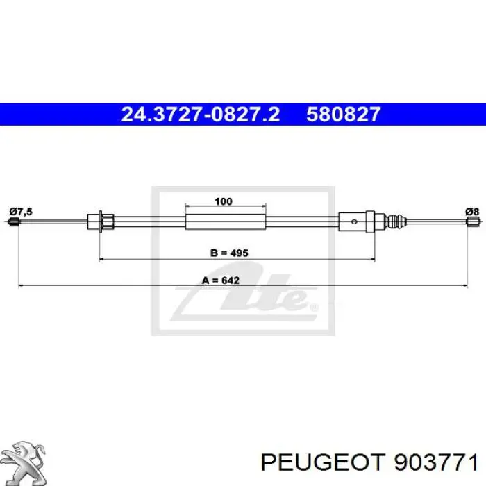  Петля передніх дверей, лівою Peugeot 405 1