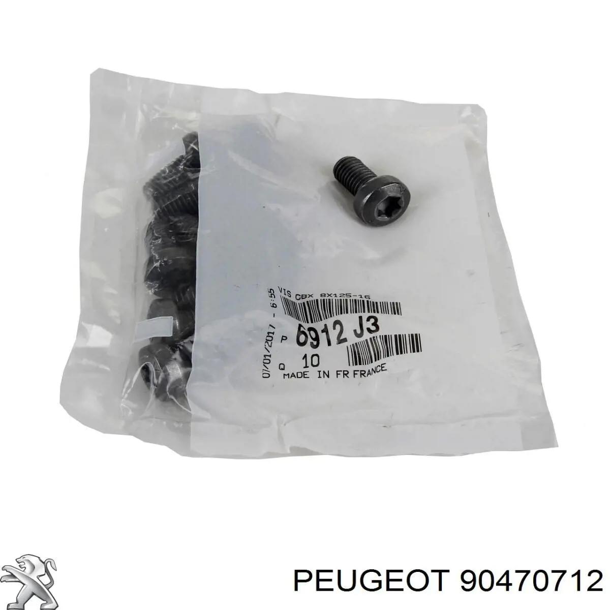 90470712 Peugeot/Citroen Болт кріплення корзини зчеплення