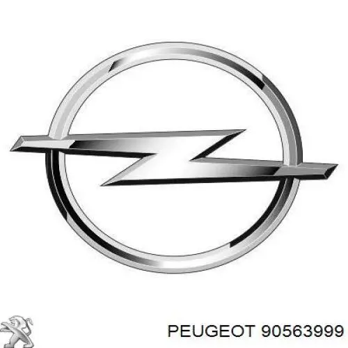 90563999 Peugeot/Citroen замок кришки багажника/задньої 3/5-ї двері, задній