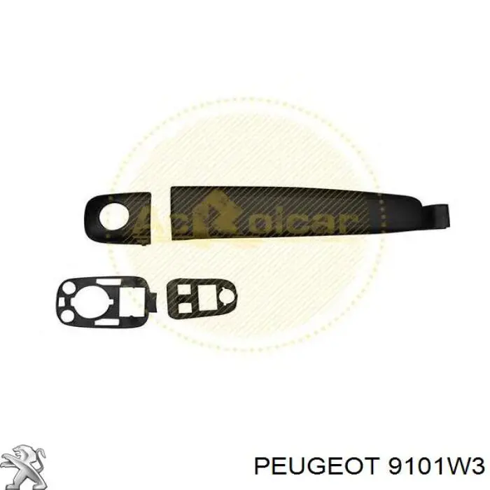 Ручка передньої двері зовнішня ліва 9101W3 Peugeot/Citroen