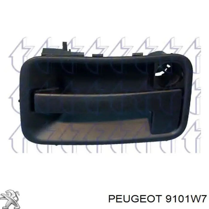 9101W7 Peugeot/Citroen ручка двері бічної/зсувної зовнішня права