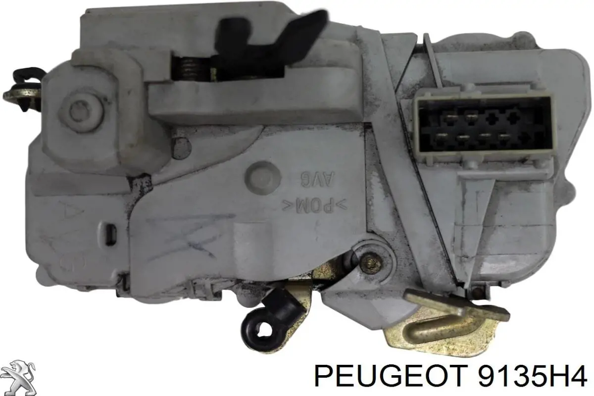 00009135H4 Peugeot/Citroen замок передньої двері, лівої