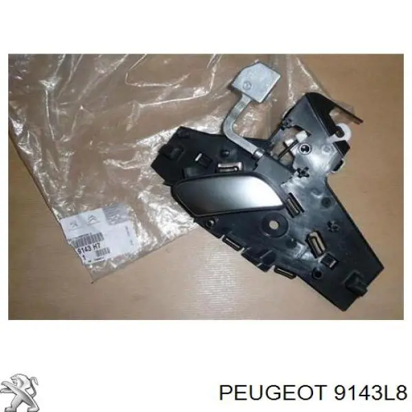Ручка підлокітника передніх дверей внутрішня, ліва Peugeot/Citroen 9143L8 ціна, від 4.00 USD