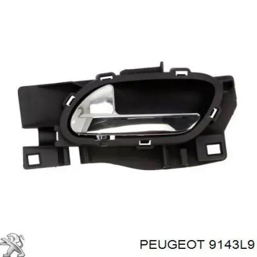Ручка передньої двері внутрішня ліва Peugeot/Citroen 9143L9 ціна, від 6.38 USD