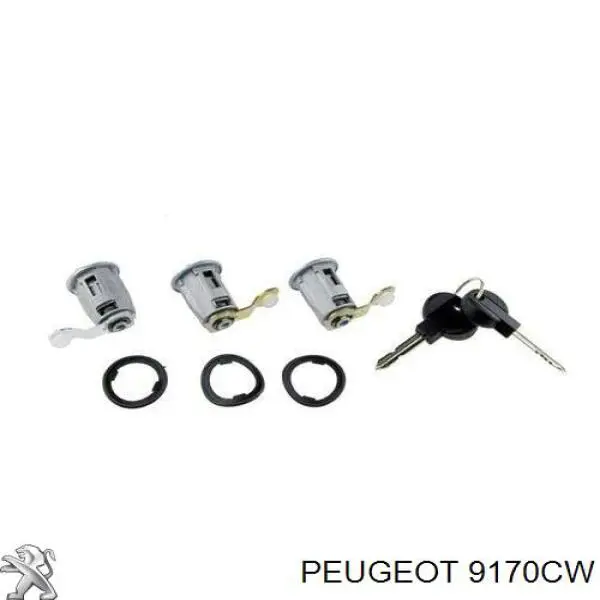Купити 9170CW Peugeot/Citroen Личинка замка дверей передньої